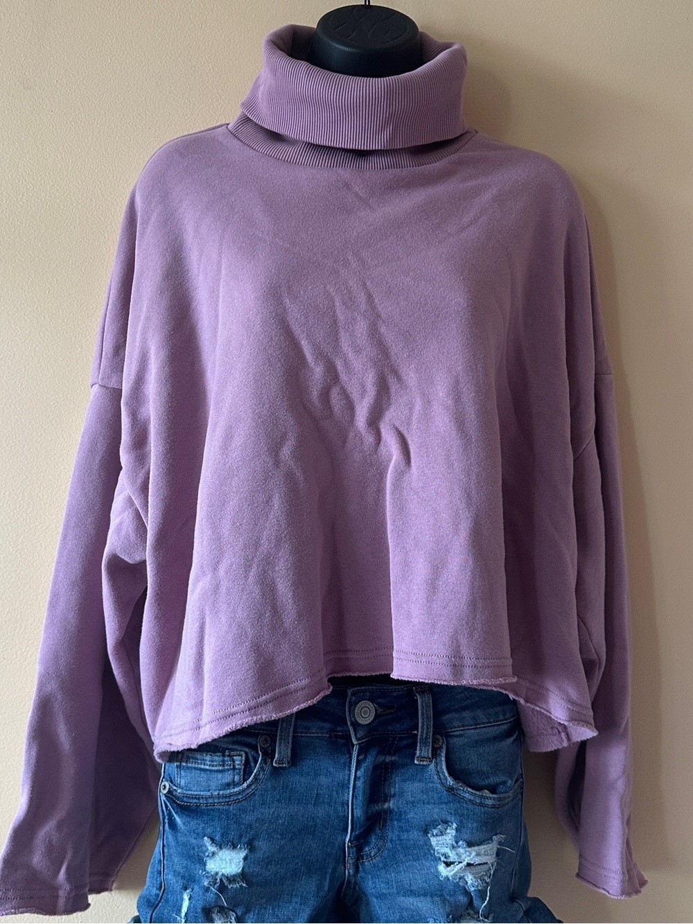 American Eagle Lavender Purple Turtleneck Sweater | Size Medium
